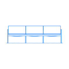 Furniture Outdoor Lounge Skiff Outdoor Sofa 3 Seat Line Tracing Svg Vector, Free Vectors File